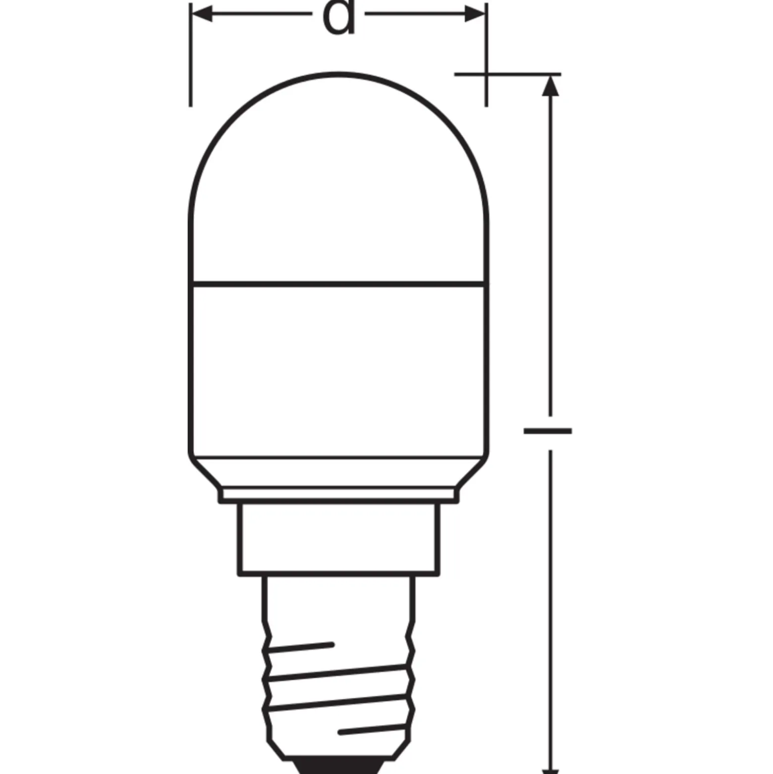 Ledvance Special LED E14 Rör one-handed Matt 2.3W 200lm - 865 Dagsljus | Ersättare 20W