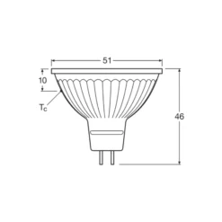 Ledvance Superior LED Spot Reflektor GU5.3 MR16 5.3W 345lm 36D - 930 Varm Vit | Bästa färgåtergivning - Dimbar - Ersättare 35W