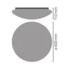 Ledvance Surface Cirkulär cover 400mm Vit