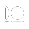 Ledvance Surface Cirkulär 400 24W 840 1920lm Vit IP44 | Sensor - Kallvit