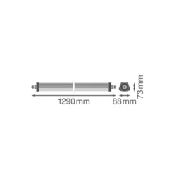 Ledvance Vattentät Allmänbruksarmatur Fukttät FLEX Kabelgenomföring 34W 5500lm - 830 Varm Vit | 120cm - Ersättare 2x36W