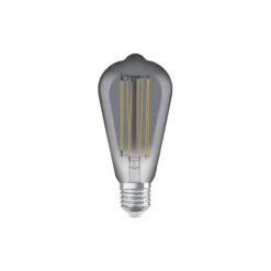 Ledvance Vintage 1906 LED E27 Edison Smoke 11W 500lm - 818 Extra Varm Vit | Dimbar - Ersättare 42W