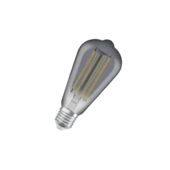 Ledvance Vintage 1906 LED E27 Edison Smoke 11W 500lm - 818 Extra Varm Vit | Dimbar - Ersättare 42W
