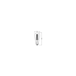 Ledvance Vintage 1906 LED E27 Edison Guld 5.8W 470lm - 822 Extra Varm Vit | Dimbar - Ersättare 40W