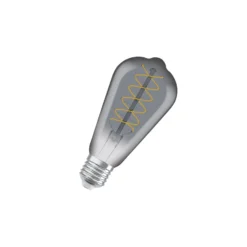 Ledvance Vintage 1906 LED E27 Edison Smoke 7.8W 360lm - 818 Extra Varm Vit | Dimbar - Ersättare 30W