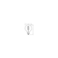 Ledvance Vintage 1906 LED E27 Globe Guld 7W 600lm - 822 Extra Varm Vit | Dimbar - Ersättare 48W