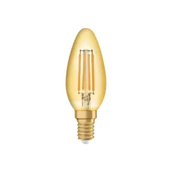 Ledvance Vintage 1906 LED E14 Kronljus Guld 4W 410lm - 824 Extra Varm Vit | Ersättare 35W