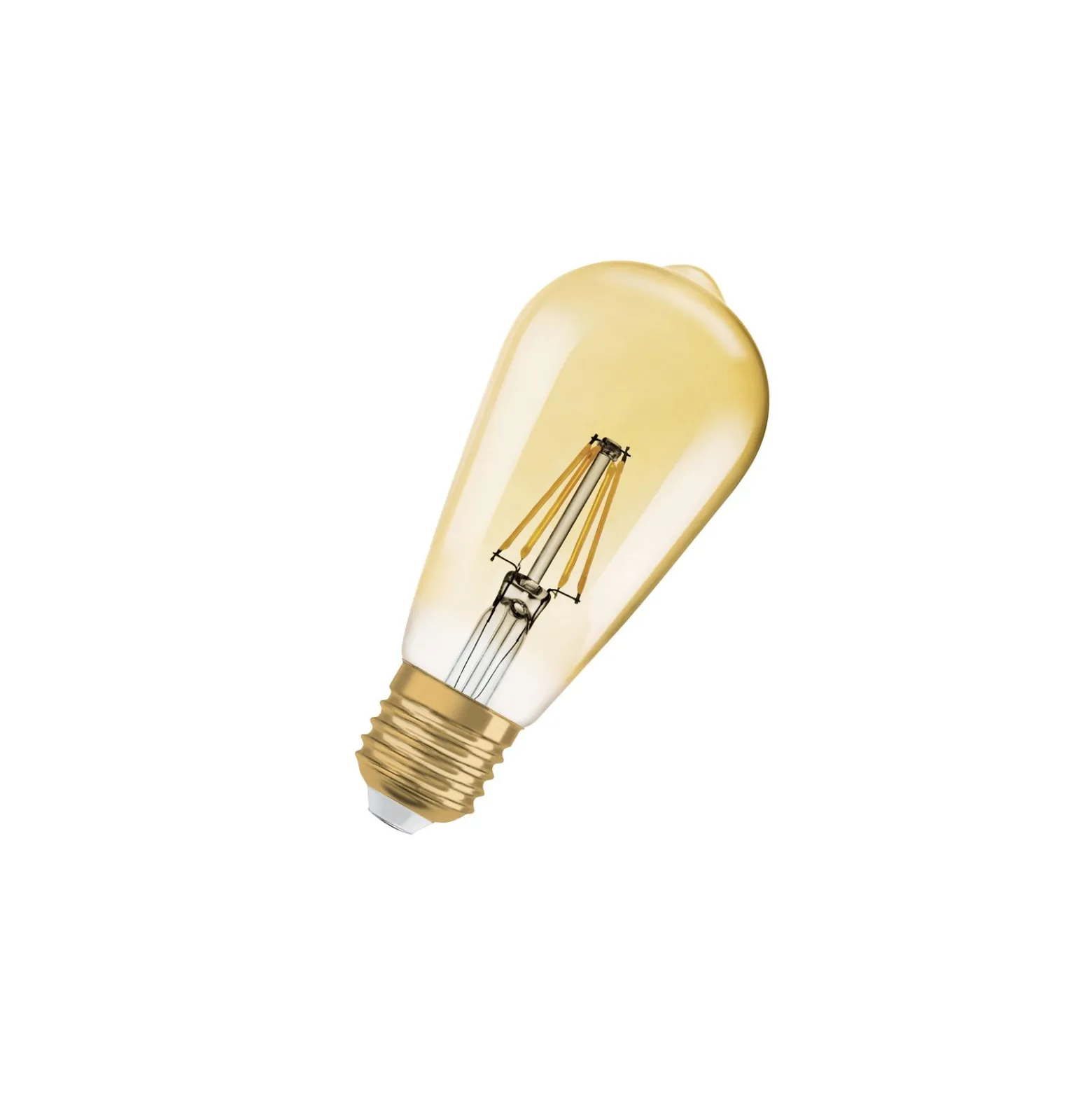 Ledvance Vintage 1906 LED E27 Päron Guld 4W 410lm - 824 Extra Varm Vit | Ersättare 35W