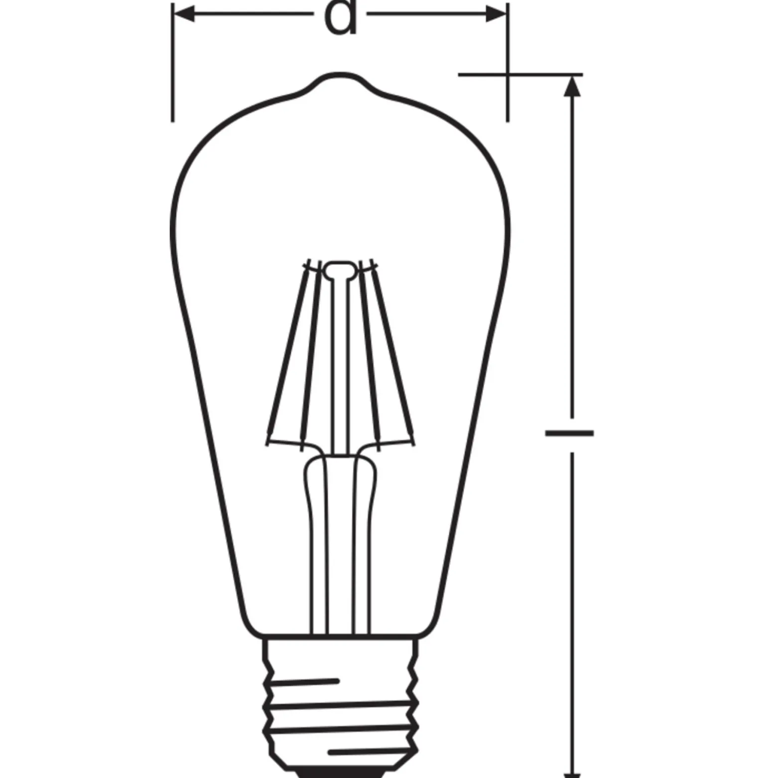 Ledvance Vintage 1906 LED E27 Päron Guld 4W 410lm - 824 Extra Varm Vit | Ersättare 35W