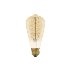 Ledvance Vintage 1906 LED E27 Päron Guld 4.8W 420lm - 822 Extra Varm Vit | Dimbar - Ersättare 37W