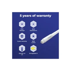Noxion Avant LEDtube T5 Avant Extreme Electronic (HF) Ultra Output 37W 5600lm - 840 Kallvit | 145cm - Ersättare 80W