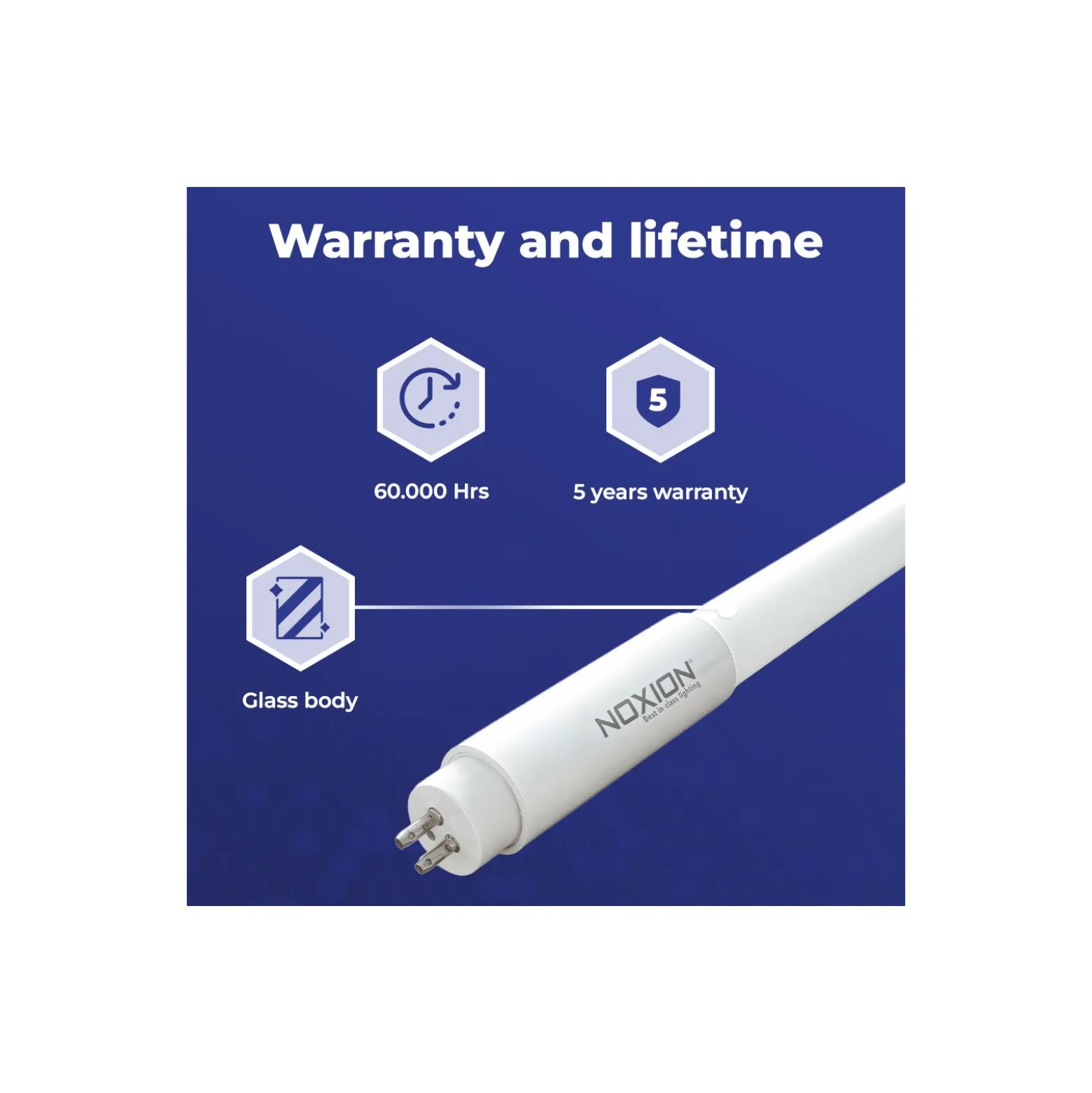 Noxion Avant LEDtube T5 Avant Extreme Electronic (HF) High Efficiency 7.5W 1050lm - 830 Varm Vit | 55cm - Ersättare 14W