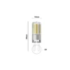 Noxion Bolt LED Capsule G9 4.8W 600lm - 827 Extra Varm Vit | Ersättare 50W