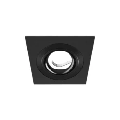 Noxion Infälld Spot Boxi MR16 Lutningsbar Textur & Glänsande Svart |Utskärning 80mm - IP20 - Inkl. GU10 Sockel