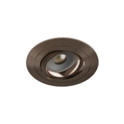 Noxion Infälld Spot Logic MR16 Lutningsbar Glänsande Bronze | 92mm - Utskärning 80mm - IP20 - Inkl. GU10 Sockel