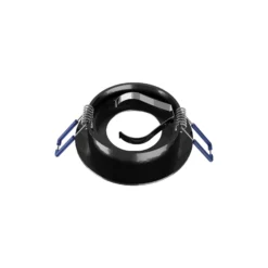 Noxion Infälld Spot Vision MR16 Lutningsbar Glänsande Svart | 82mm - Utskärning 69mm - IP20 - Inkl. GU10 Sockel