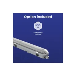 Noxion LED Allmänbruksarmatur Vattentät Poseidon V3.0 35-65W 4550-9100lm - 830-865 CCT | 150cm - Kabelgenomföring (5x2.5mm2) - 3 Timmar Nödbelysning
