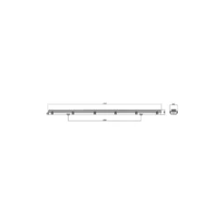 Noxion LED Allmänbruksarmatur Vattentät Armatur Poseidon V2.0 | Passande För 2x150cm LED Rör