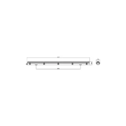 Noxion LED Allmänbruksarmatur Vattentät Armatur Poseidon V2.0 | Passande För 1x120cm LED Rör
