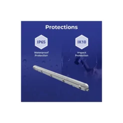Noxion LED Allmänbruksarmatur Vattentät Poseidon V3.0 18-30W 2340-4200lm - 830-865 CCT | 120cm - Kabelgenomföring (5x2.5mm2)