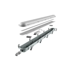 Noxion LED Allmänbruksarmatur Vattentät Poseidon V3.0 18-30W 2340-4200lm - 830-865 CCT | 120cm - Kabelgenomföring (5x2.5mm2)