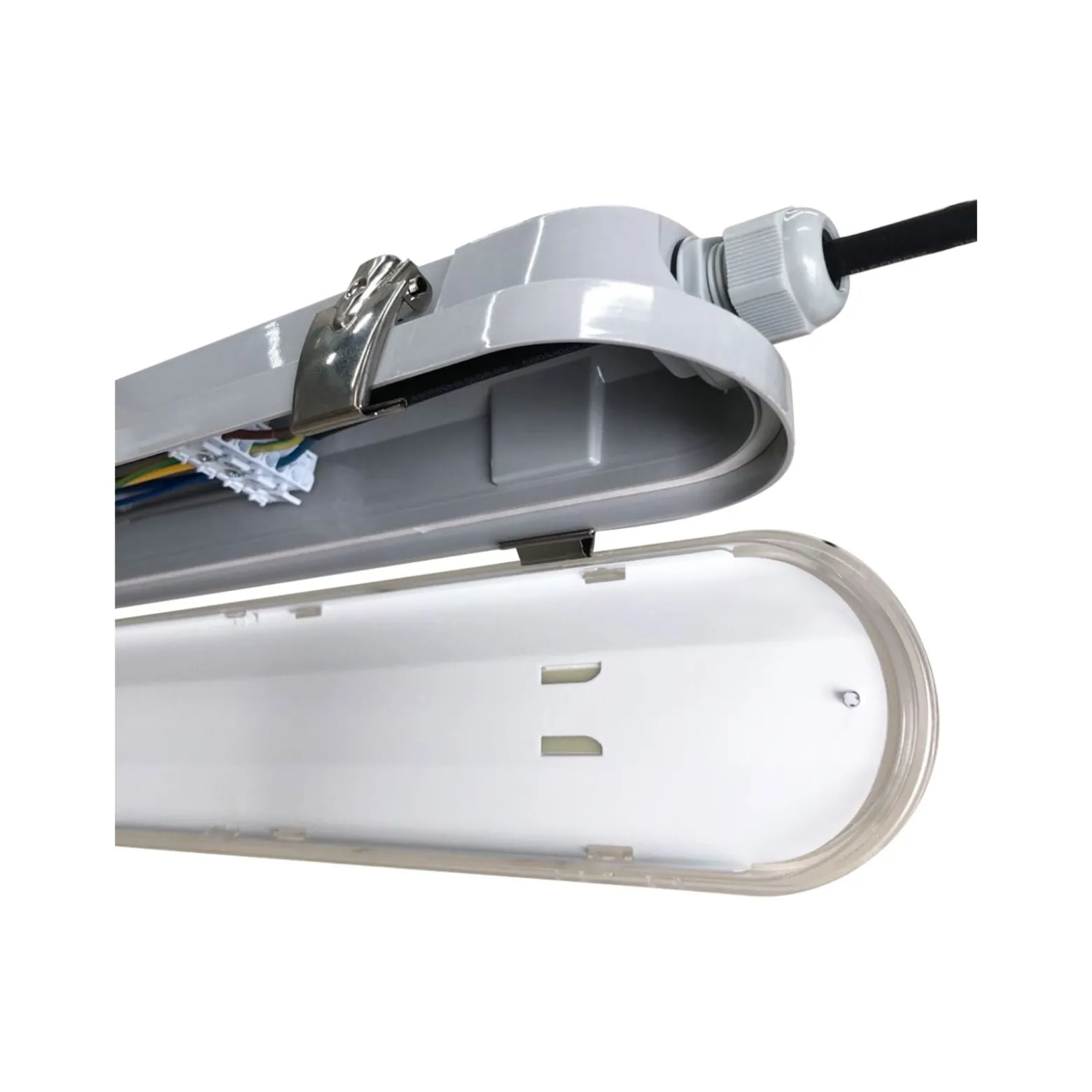 Noxion LED Allmänbruksarmatur Vattentät Poseidon V3.0 30W 3900/4200lm - 830-865 CCT | 120cm - Kabelgenomföring (5x2.5mm2) - Dali Dimbar