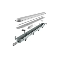 Noxion LED Allmänbruksarmatur Vattentät Poseidon V3.0 30W 3900/4200lm - 830-865 CCT | 120cm - Kabelgenomföring (5x2.5mm2) - Dali Dimbar