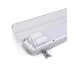Noxion LED Allmänbruksarmatur Vattentät ArmaturPoseidon V2.0incl. 2x Noxion LED Rör T8 Standard Output 19W 2x2300lm - 840 Kallvit | 150cm