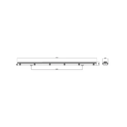 Noxion LED Allmänbruksarmatur Vattentät ArmaturPoseidon V2.0incl. 2x Noxion LED Rör T8 Standard Output 19W 2x2300lm - 830 Varm Vit | 150cm