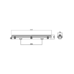 Noxion LED Allmänbruksarmatur Vattentät ArmaturPoseidon V2.0| incl. 1x Noxion LED Rör T8 Standard Output 9W 900lm - 840 Kallvit - 60cm