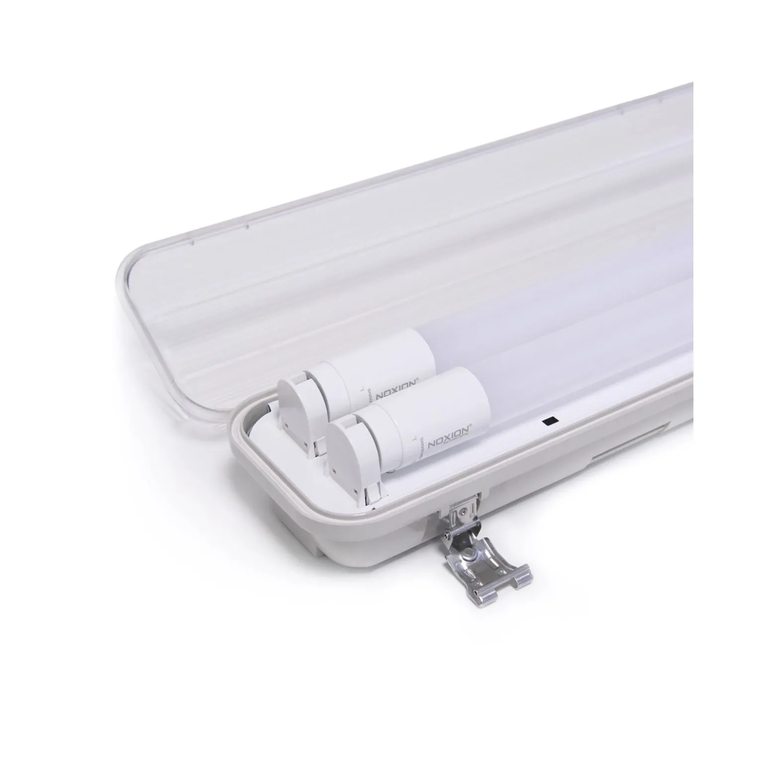 Noxion LED Allmänbruksarmatur Vattentät ArmaturPoseidon V2.0incl. 2x Noxion LED Rör T8 Standard Output 15W 2x1800lm - 830 Varm Vit | 120cm