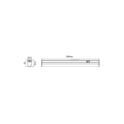 Noxion LED Allmänbruksarmatur Batline V2.0 4W 480lm - 830-865 CCT | 30cm