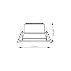 Noxion LED Downlight Apollo V2.0 TRIAC Dimbar 15-25W 1800-3060lm 60D - 830/840 CCT | 220mm - Utskärning 200mm