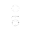Noxion LED Downlight Slim V2.0 20W 2000lm 120D - 830 Varm Vit | 225mm - Utskärning 200mm - IP44 - 3 Timmar Nödbelysning