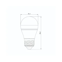 Noxion LED E27 Boll 5.5W 470lm - 922 - 927 Dim to Warm | Bästa Färgåtergivning - Dimbar - Ersättare 40W