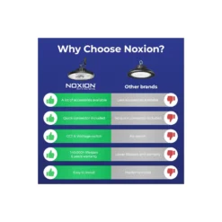 Noxion LED Highbay Concord V4.0 100-200W 17000-34000lm 90D - 840/852/865 CCT | IP65 - 1-10V Dimbar - Ersättare 520W - Justerbara Watt