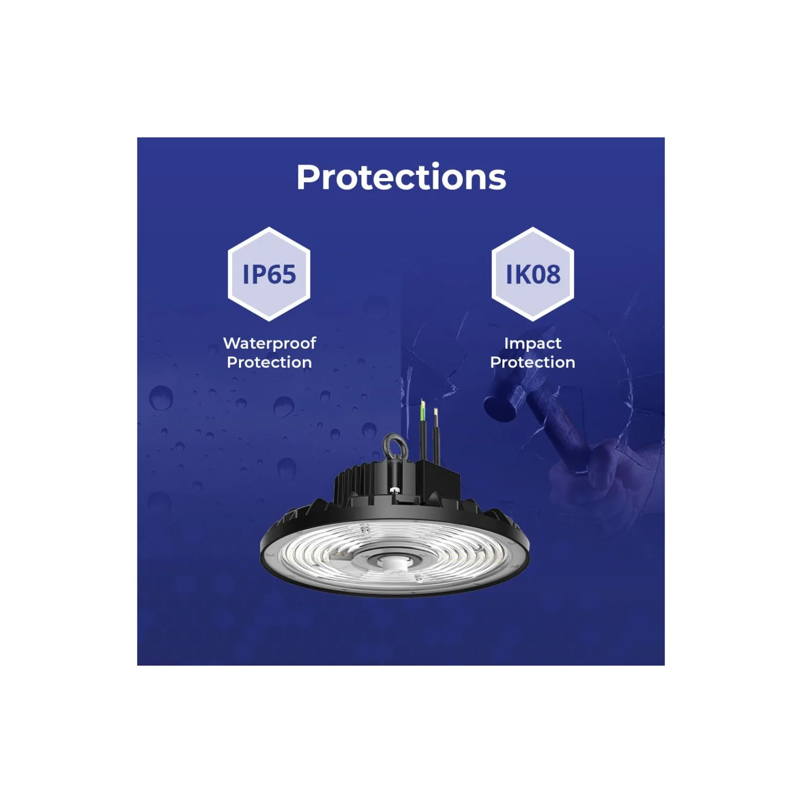 Noxion LED Highbay Ecowhite V2.0 200W 32000lm 120D - 840 Kallvit | IP65 - 1-10V Dimbar