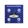 Noxion LED Highbay Ecowhite V2.0 100W 16000lm 120D - 840 Kallvit | IP65 - 1-10V Dimbar