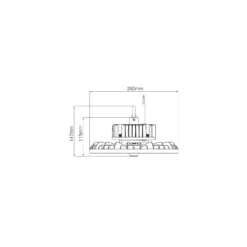Noxion LED Highbay Ecowhite V2.0 100W 16000lm 90D - 840 Kallvit | IP65 - 1-10V Dimbar
