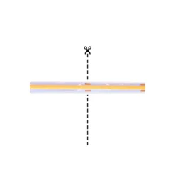 Noxion Led-Ljusslingor Naga 5 Meter Komplett set - Smart Wifi - 24V - 320LEDs/m - COB - 8W/m - 927 Extra Varm Vit | 8mm - IP20 - Bästa Färgåtergivning