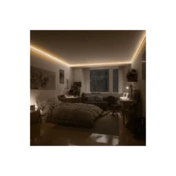 Noxion Led-Ljusslingor Naga 5 Meter Komplett set - Smart Wifi - 24V - 320LEDs/m - COB - 8W/m - 930 Varm Vit | 8mm - IP20 - Bästa Färgåtergivning