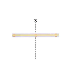 Noxion Led-Ljusslingor Naga 5 Meter Komplett set - Smart Wifi - 24V - 320LEDs/m - COB - 8W/m - 965 Dagsljus | 8mm - IP20 - Bästa Färgåtergivning