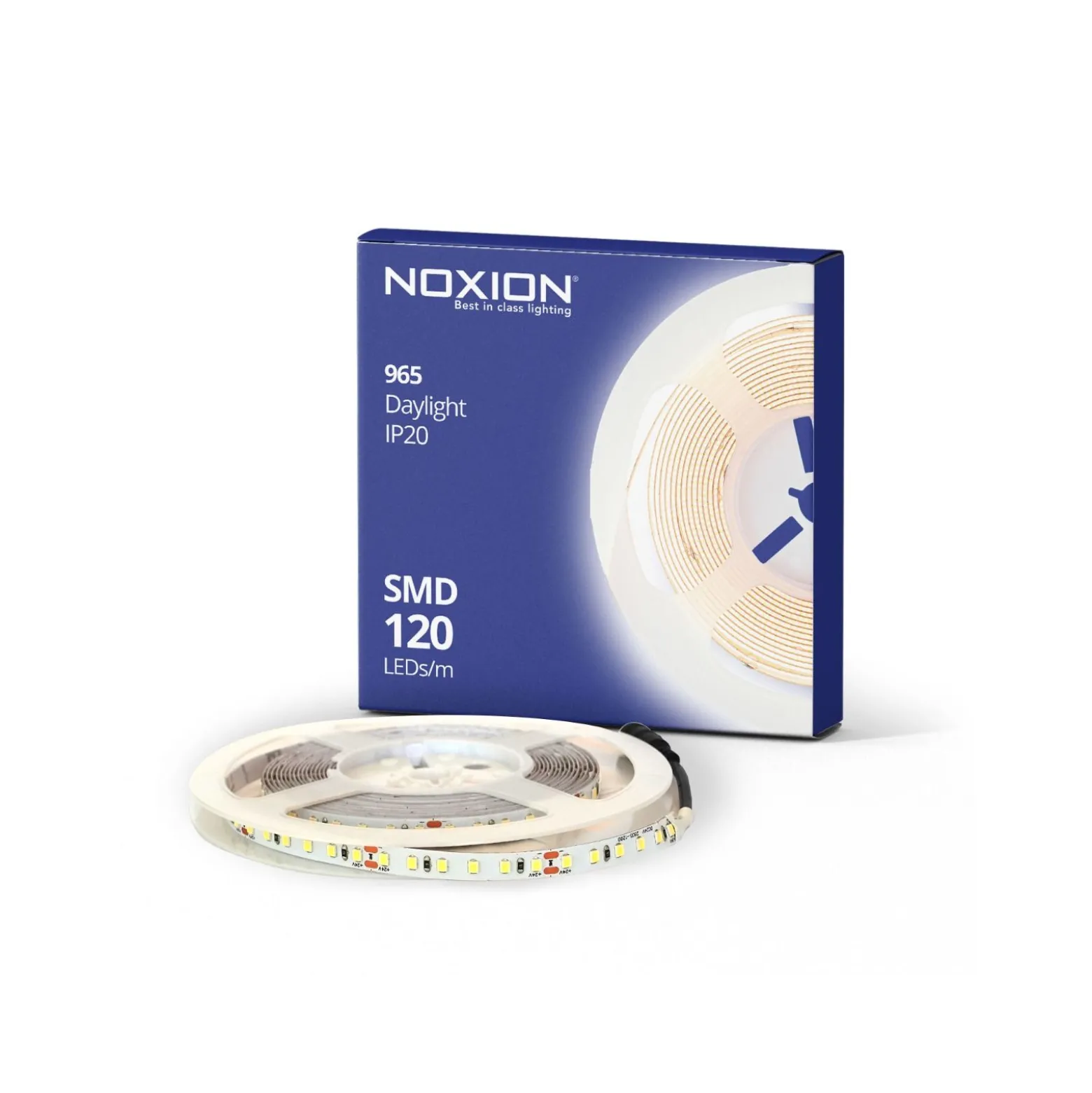 Noxion Led-Ljusslingor Naga 5 Meter IP20 SMD2835/120 24V 9.6W/m 965 /8mm/50mm + DC Sladd