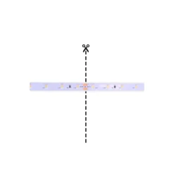 Noxion Led-Ljusslingor Naga 5 Meter IP20 SMD2835/60 24V 4.8W/m 965 /8mm/100mm + DC Sladd