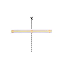 Noxion Led-Ljusslingor Naga 5 Meter IP20 COB/320 24V 8W/m 965 /8mm/50mm + DC Sladd
