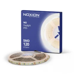 Noxion Led-Ljusslingor Naga 5 Meter 24V - 120LEDs/m - 9.6W/m - 965 Dagsljus | 8mm - IP65 - Bästa Färgåtergivning - SMD2835
