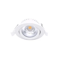 Noxion LED Lutningsbar Slim Spot Vit Runda 5W 550lm 60D - 940 Kallvit | 85mm - IP54 - Dimbar - Bästa Färgåtergivning
