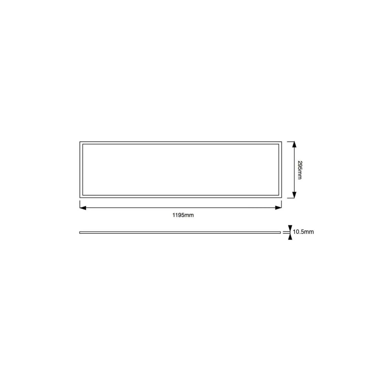 Noxion LED Panel Delta Pro Pronox V3.0 30W 4070lm - 840 Kallvit | 120x30cm - UGR <19 - Dali Dimbar