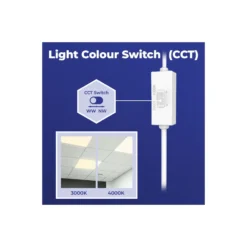 Noxion LED Panel Delta Pro V5 Highlum 36W 5040lm - 830-840 CCT | 120x30cm - UGR <19 - Sidelit - Philips Drivdon