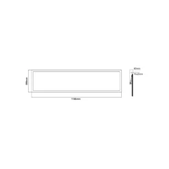 Noxion LED Panel Delta Pro V3 Highlum 36W 4840lm - 830 Varm Vit | 120x30cm - UGR <19 - Philips Xitanium Drivdon